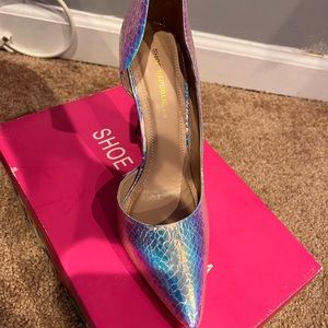 Metallic skinny HEEL Pumps size 9US/42UK from Shoe Republic LA
